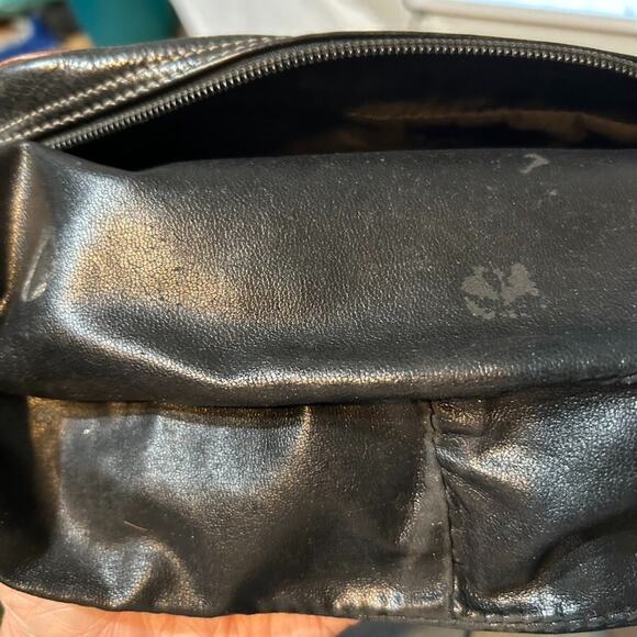 Etienne Algner Black leather shoulder bag Bohemian Hippie Grunge Hobo Basic - Picture 9 of 13